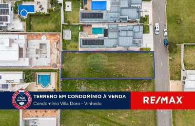 Terreno a venda no condomínio villa d'oro em vinhedo