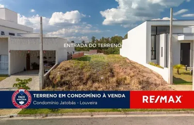 Terreno à venda em louveira condomínio reserva dos jatobas