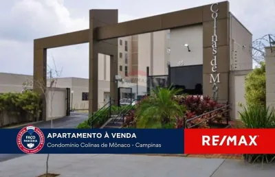 Apartamento garden para venda com 51m²,  por r$ 270.000,00 - colinas de mônaco, campinas/sp.