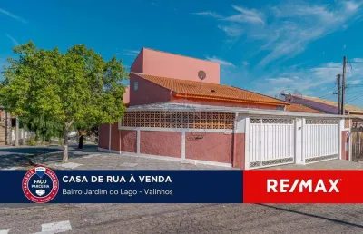 Casa térrea com 4 quartos sendo 3 suítes em valinhos sp a venda, r$ 629.999,00 jardim do lago em valinhos