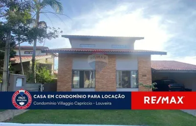 Aluga-se casa com 3 dormitórios, 1 suíte e piscina no condomínio villaggio capriccio - louveira