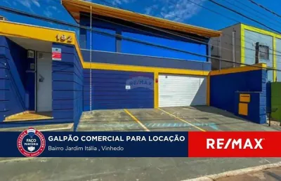 Casa comercial para locação 390m2 com edícula no jardim itália, vinhedo