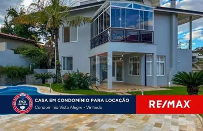 Casa com 3 suítes e edícula, para locação - condomínio vista alegre - vinhedo - sp