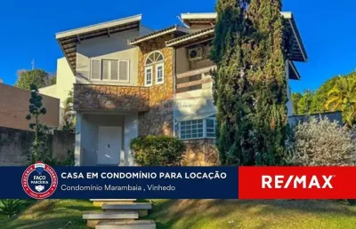 Casa de condomínio com 4 quartos e 5 banheiros para alugar, 289 m² por r$ 10.000/mês