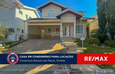 Linda casa no condomínio recanto do paturis em  vinhedo/sp