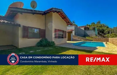 Casa em condomínio fechado com 3 quartos para alugar na Rua Casa Branca, 1, Condomínio Estância Marambaia, Vinhedo