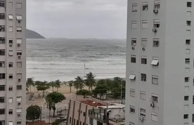 Apartamento para venda vista para o mar, 160m² 03 dorm. itararé - são vicente - sp