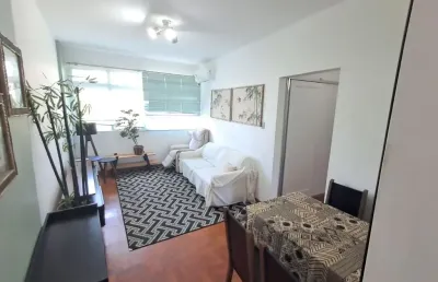 Excelente apartamento mobililiado 70m² 02 dorm. ilha porchat são vicente sp