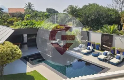 Casa em condomínio fechado com 5 quartos à venda na rua benjamim pesset, 15, barra da tijuca, rio de janeiro, 1013 m2 por r$ 15.000.000