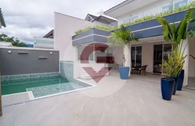 Casa em condomínio fechado com 4 quartos à venda na rua fritz utzer, 132, recreio dos bandeirantes, rio de janeiro, 300 m2 por r$ 3.150.000