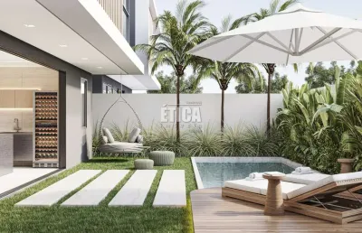 Casa em condomínio fechado com 3 quartos à venda na rua antônio escorsin, 550, santa felicidade, curitiba, 264 m2 por r$ 2.696.274