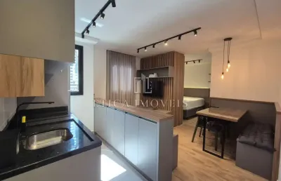 Apartamento com 1 quarto para alugar na rua lourenço pinto, 350, centro, curitiba, 28 m2 por r$ 2.500