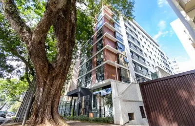 Apartamento com 1 quarto para alugar na rua brigadeiro franco, 552, mercês, curitiba, 26 m2 por r$ 3.050