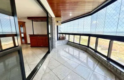4 suítes de frente para o mar, na mata da praia, esse belo apartamento a venda