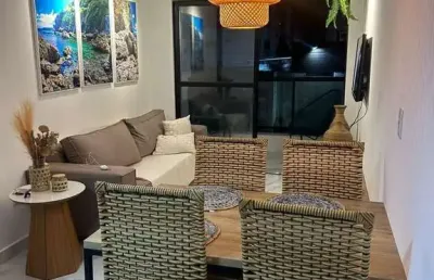 Apartamento mobiliado para locação com 2 quartos em intermares, cabedelo/pb