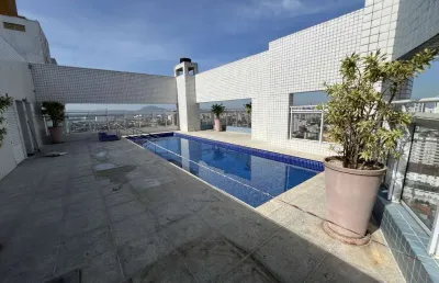 Apartamento 2 quartos para locação em santos, boqueirão, 2 dormitórios, 1 suíte, 3 banheiros, 2 vagas