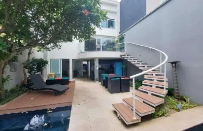 Sobrado alto padrão semi mobiliado para locação, 380,00m²! olímpico, são caetano do sul