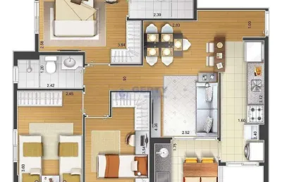 Apartamento residencial para venda - 70,23 m²!! santa paula, são caetano do sul