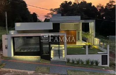 Casa de alto padrão à venda, parque do som, pato branco - pr