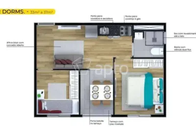 Apartamento com 2 dormitórios para alugar, 37 m² por r$ 2.000,00/mês - jardim monte kemel - são paulo/sp