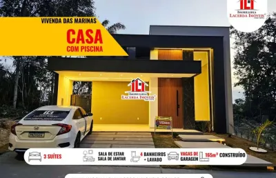 Casa em condomínio para venda em manaus, ponta negra, 3 dormitórios, 3 suítes, 4 banheiros, 4 vagas
