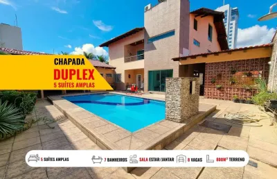 Casa em condomínio para venda em manaus, chapada, 5 dormitórios, 5 suítes, 6 banheiros, 4 vagas