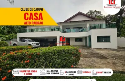 Casa em condomínio para venda em manaus, ponta negra, 5 dormitórios, 4 suítes, 5 banheiros, 10 vagas
