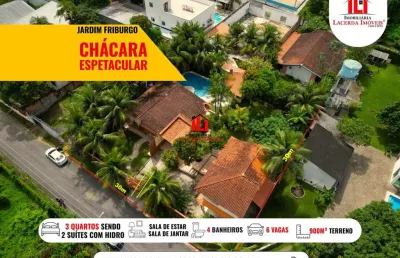 Sítio / chácara para venda em manaus, tarumã, 3 dormitórios, 2 suítes, 4 banheiros, 6 vagas