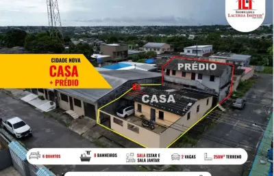 Casa para venda em manaus, cidade nova, 2 dormitórios, 1 suíte, 2 banheiros, 2 vagas