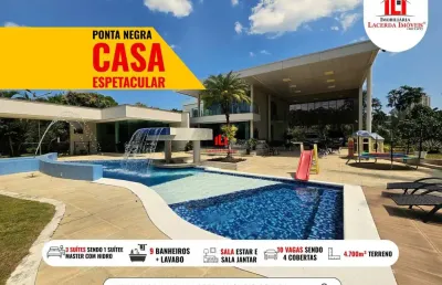 Apartamento para venda em manaus, ponta negra, 3 dormitórios, 3 suítes, 5 banheiros, 10 vagas