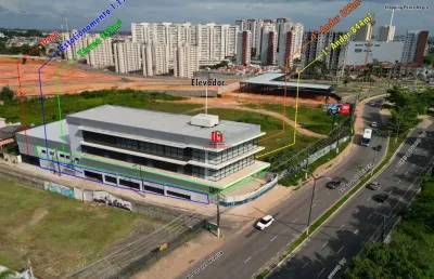Prédio comercial para locação em manaus, ponta negra, 90 vagas