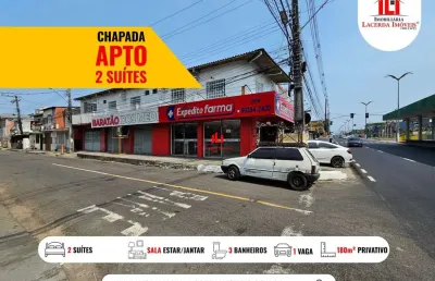 Apartamento para locação em manaus, chapada, 2 dormitórios, 2 suítes, 3 banheiros, 1 vaga