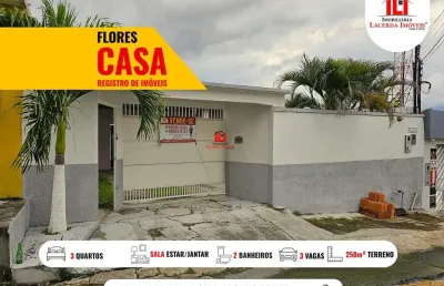 Casa para venda em manaus, flores, 2 dormitórios, 1 banheiro, 3 vagas