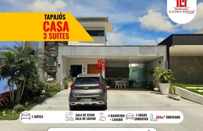Casa em condomínio para venda em manaus, tarumã, 3 dormitórios, 3 suítes, 4 banheiros, 4 vagas