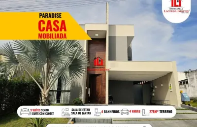 Casa em condomínio para venda em manaus, ponta negra, 3 dormitórios, 3 suítes, 4 banheiros, 4 vagas