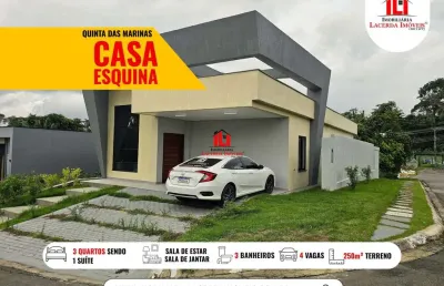 Casa em condomínio para venda em manaus, ponta negra, 3 dormitórios, 1 suíte, 3 banheiros, 4 vagas