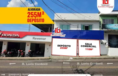 Sala comercial para locação em manaus, alvorada, 2 banheiros