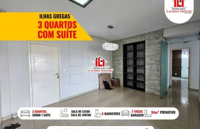 Apartamento para locação em manaus, ponta negra, 3 dormitórios, 1 suíte, 3 banheiros, 2 vagas