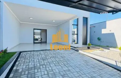 Excelente casa nova 3 quartos sendo 1 suíte + cozinha/ área gourmet + piscina