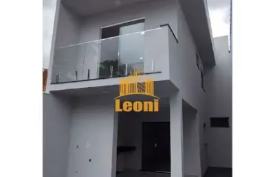 Casa nova 2 qts sendo 1 suíte + área gourmet + 2 vagas de garagem
