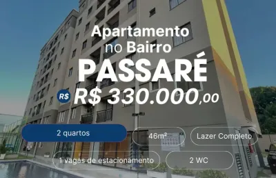 Ótimo apartamento novo no bairro passaré com 2 quartos e 2 banheiros