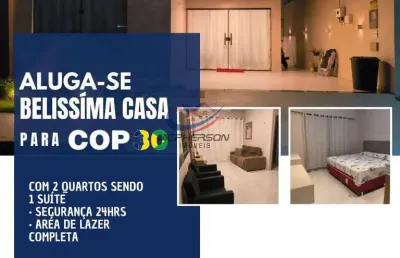 Casa para alugar cop 30 mobiliada para 6 pessoas ,com café da manhã , com 2 quartos 1 suíte em ananindeua, centro condomínio clube ville frança