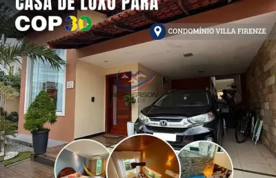 Casa alto padrão de luxo para alugar na cop30, no condomínio villa firenze , com 3 suítes ,piscina e sauna em ananindeua, coqueiro - belém