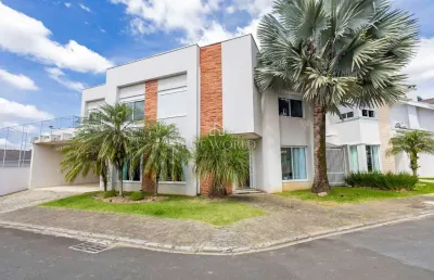 Casa em condomínio fechado com 4 quartos à venda na rua josé risseto, 231, santa felicidade, curitiba, 295 m2 por r$ 2.290.000