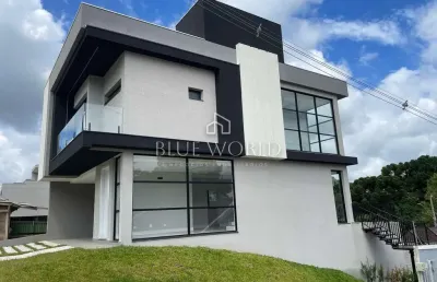Casa em condomínio fechado com 3 quartos à venda na rua professor alberto krause, 1150, tanguá, almirante tamandaré, 293 m2 por r$ 2.344.000