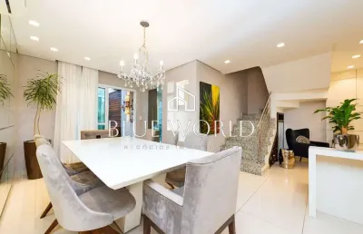 Casa em condomínio fechado com 4 quartos à venda na rua francisco castellano, 115, jardim das américas, curitiba, 226 m2 por r$ 1.380.000