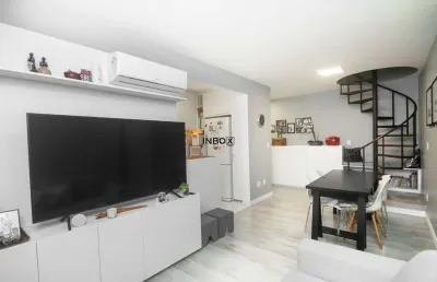 Inbox cia imobiliária vende cobertura com 02 quartos mobiliada com 126,40 m² privativos no bairro cristo redentor na cidade de porto alegre
