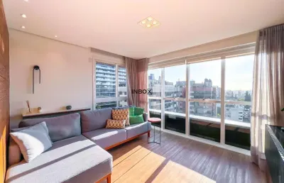 Apto 2 dormitórios c/1 suíte mobiliado em andar alto na bela vista porto alegre