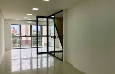 Inbox imobiliária vende sala comercial, 48 m² privativos, 1 vaga, pronta para uso, no trend nova carlos gomes, petrópolis, porto alegre - rs.