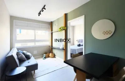 Inbox vende apartamento com 1 dormitório, com 30 m² privativos, mobiliado, 1 vaga, no blend cidade baixa, na av. joão pessoa, em porto alegre - rs.
